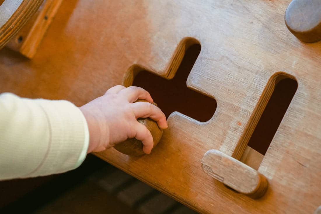 Photo d'un atelier psychomotricité fine à Etterbeek