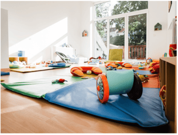 Photo de la zone libre de la crèche Nos Bulbes à Etterbeek