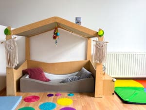 Photo de l'espace cozy de la crèche à Etterbeek