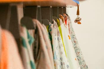 Photo des portes tabliers de la crèche Nos Bulbes à Etterbeek