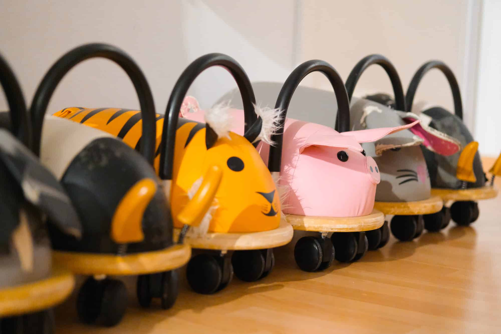 Photo de petit kart à roulette sur le thème des animaux